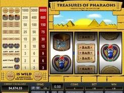 Treasures of Pharaohs 1 Line